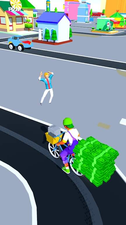 纸张运送自行车冲刺3D截图1