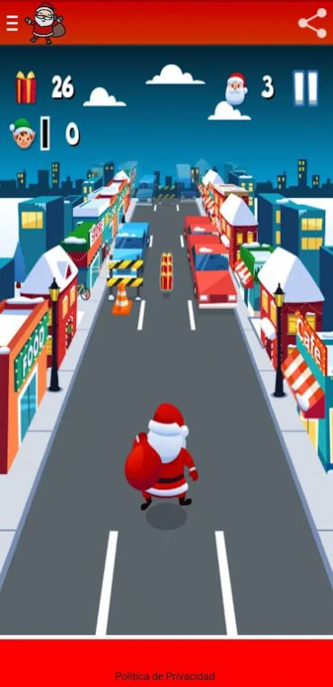 圣诞老人城市奔跑截图1