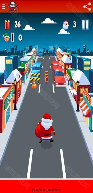 圣诞老人城市奔跑